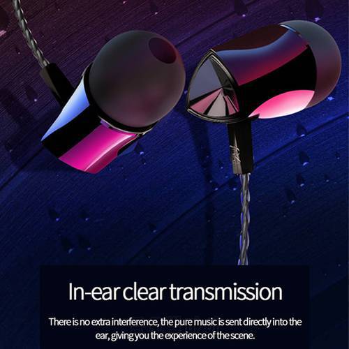 3.5mm In Ear Headphones Wired Earphones For iPhone Xiaomi Samsung PC Smartphone Handsfree Sports Stereo Earbuds With Mic Headset