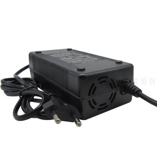 58.8V 3A Lithium Charger 51.8V, 52V 14S Li-Ion Electric Bicycle Scooter Battery Charger with Fan