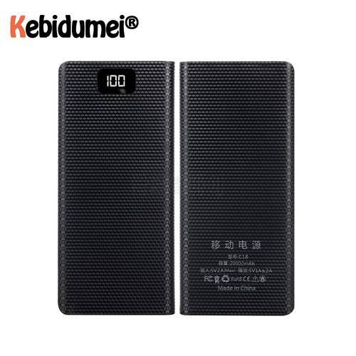 kebidumei DIY 8*18650 Power Bank Case Battery Shell External 5V Battery Charge Storage Box Shell For Charging Mobile Phones New