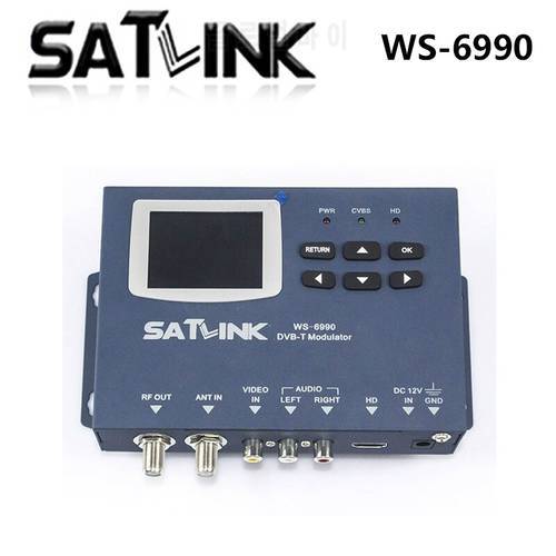 [Genuine] SATLINK WS-6990 1route DVB-T Modulator WS6990 HD 1080p with AV/HDIM out put