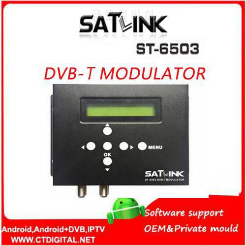Satlink ST-6503 DVB-T Modulator Route ISDBT modulator st6503 AV Router DM Modulator DVB-T AV Digital RF Modulator free shipping