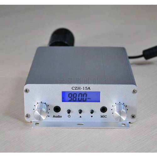 CZH-15A 15W FM stereo PLL broadcast transmitter wholesale free shipping
