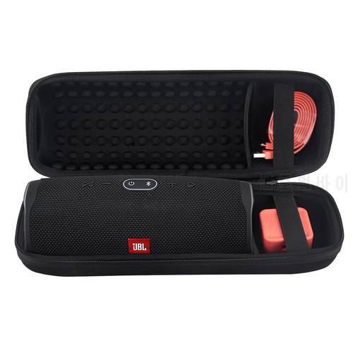 New Hard Case for JBL Charge 4 Portable Hard Wireless Bluetooth Speaker Fits USB Cable and Charger Black Gray Storage case