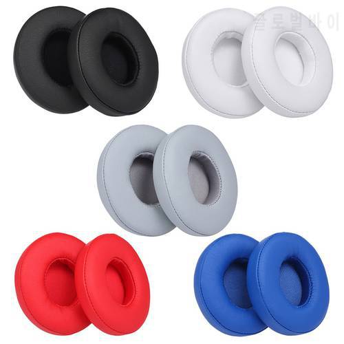Replacement Ear Cushion Earpads For Solo 2 3 Wireless Ear Pads Earbuds For Beats Solo3 Wireless Headphone Earpads Black printing