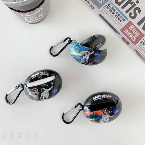 Cool Astronauts Art Oil Painting Headset Case for HUAWEI FreeBuds 4i Cases Soft Earphone Protective Cover for Freebuds 4i Funda