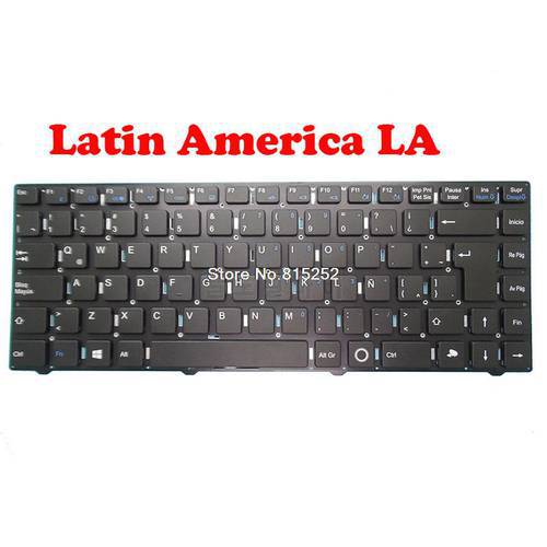 Laptop Keyboard For Shuttle E14 MP-11J78LA-F5163 82R-14D240-4085 11J7F5163LAL-D Latin America LA Without Frame Black New
