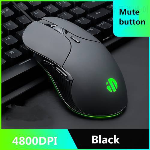 Hot Selling 4800 DPI Wired Profession Gaming Mouse 6 Buttons LED Optical Ergonomics USB Computer Mouse for PC Laptop
