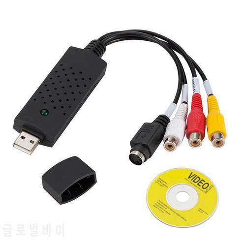 USB2.0 TV Tuner VHS To DVD Video Capture Converter Audio Video Capture Card For Win7/8/XP/Vista with USB Cable