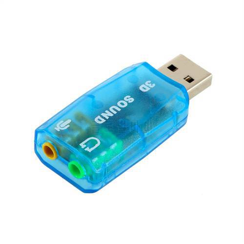 1 pcs 3D Audio Card USB 1.1 for Mic/Speaker Adapter Surround Sound 7.1 CH for Laptop notebook High Quality