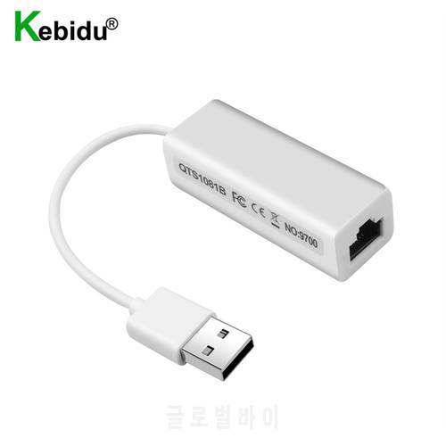 Kebidu High Speed USB 2.0 To RJ45 Network Card Micro USB To RJ45 Ethernet Lan Adapter For PC Laptop Windows XP 7 8