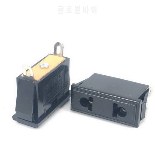Chassis Female 2PIN AC US Nema 1-15R Inline Socket Plug Adapter Industrial Power Connector Supply Output Outlet 10A/250V socke