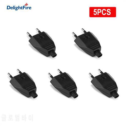 1/3/5/10pcs EU Adapter Plug 4.0/4.8mm Replacement Electrical Plugs End Electrical Outlets Extension Connector For Power Cord
