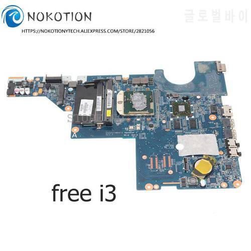 NOKOTION 595181-001 DA0AX1MB6F1 for HP COMPAQ CQ42 G42 Laptop Motherboard HD5000 GPU HM55 DDR3 free i3/i5