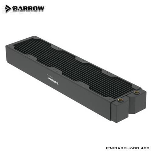 Barrow Radiator Water Cooling Copper Length 480mm Thickness 60mm DIY Super thick High Density single-wave Dabel-60d 480