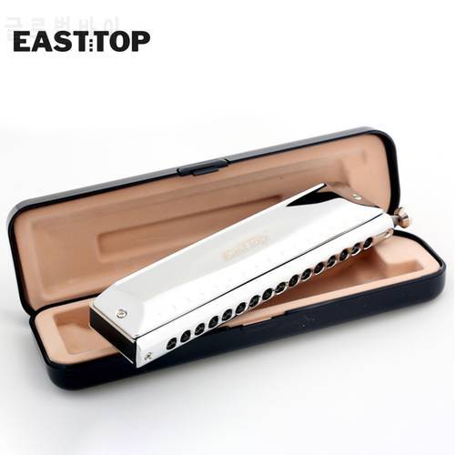EASTTOP T16-64 16 Hole 64 Tone Chromatic Harmonica ABS Comb Alto D Key Mouth Professional Sound Music Instruments