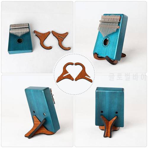 Portable Wooden Kalimba Holder Stand Thumb Piano Display Stand Rack for Kalimba Thumb Piano Accessories Musical Instrument