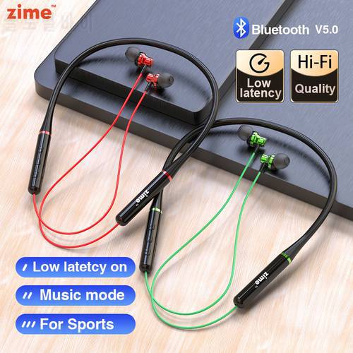 Zime Victory TWS Earphones Bluetooth 5.0 Wireless Waterproof Sport Headset Noise Reduction PUBG 65ms Low Latency Gaming Earbuds