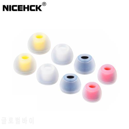 NiceHCK 07 Noise Isolating Silicone Ear Tips Soft Safe Eartips Improve Vocal For NX7 MK3 ASX ZSN ZS10 Pro ZSX In Ear Earphone