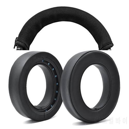 Replacement Leather Headband Cushion Ear Pads Cover for Corsair HS50 Pro HS60 Pro HS70 Pro Bluetooth-compatible Headphones