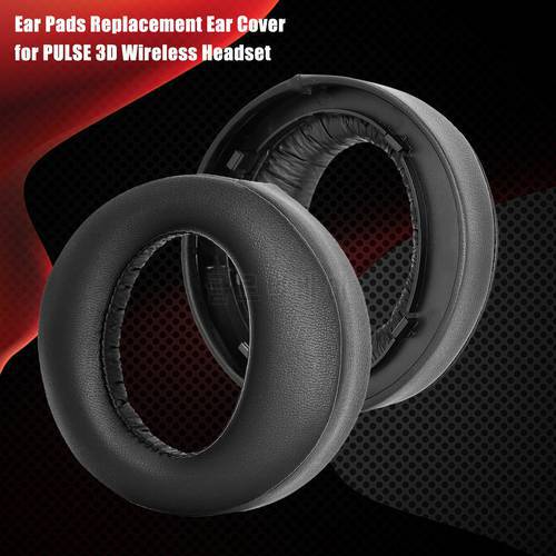 Black Ear Pad Cushion For PS5 PULSE 3D Wireless Headset Earmuff Earpads Replacement Ear Pads Foam Cover Headphone Accessories