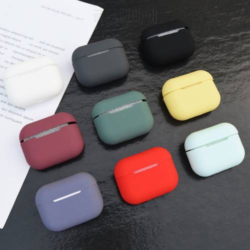Coloful Silicone Tpu Wireless Bluetooth-compatible Earphone Case For Airpods Pro Protective Cover Skin Accessories For Airpods
