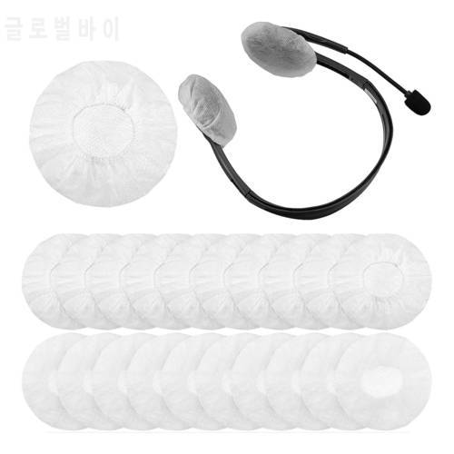 100Pcs Disposable Stretchable Headphone Covers Earpad Earcup Covers For On Ear Headphones 8.5-10cm Over-Ear Headset