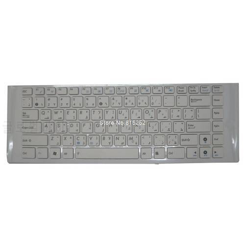 Laptop Keyboard For ASUS AR Arabia White With Frame MP-10A63AO-5281 0KN0-IF2AR0210 04GN167KAR00-2105