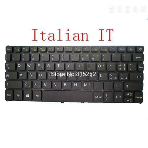 Laptop Keyboard For Selecline 10.1 CW10Q3 876890 873828 Black Without Frame New United States US/United Kingdom UK/Italian IT