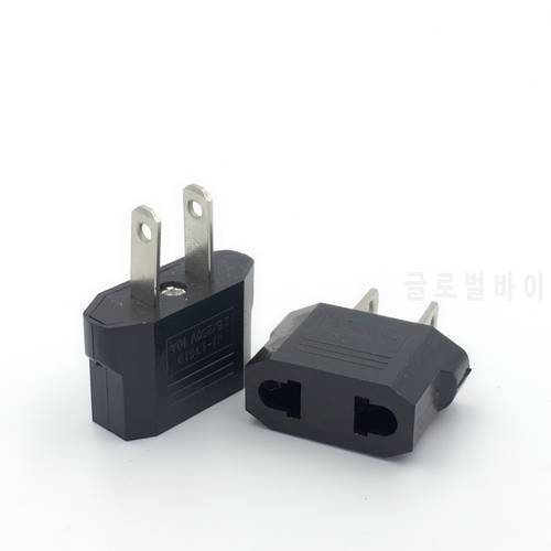 1Pcs EURO EU To US Travel Power Plug Adapter Converter Travel Conversion European To American Outlet Plug Adapter