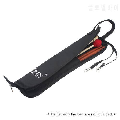 Drum Stick Bag Case Water-resistant 600D with Carrying Strap for Drumsticks Percussion Drum Instrument Accessories Drumstick bag