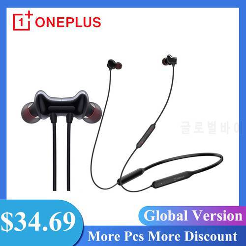 OnePlus Bullet Wireless Z2 Bluetooth 5.0 Earphones 12.4mm Dynamic Driver 30 Hrs Battery Life AI Noise Cancellation Headphones