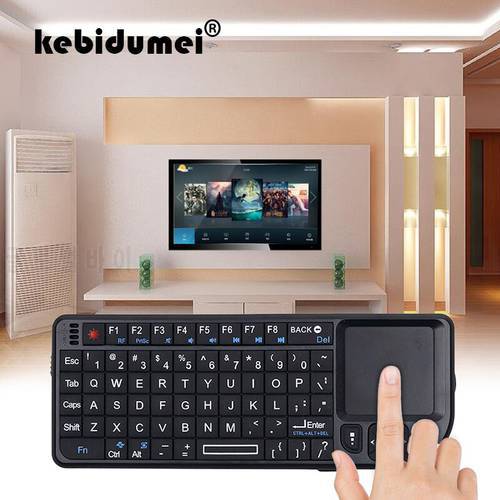 kebidumei High Quality mini 3 In 1 New Keyboard 2.4G RF Wireless Keyboard With Touchpad Mouse For PC Notebook Smart TV Box
