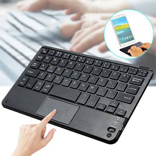 Mini Bluetooth Keyboard Ultra Slim Wireless Keyboard with Touch Pad for Android Windows System iPad Smartphone Tablet
