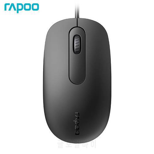 Original New Rapoo N200 Wired Optical Gaming Office Mouse with 1000DPI For PC Computer Home Office