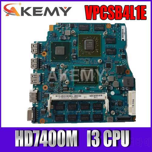 Akemy for SONY VAIO VPCSB VPCSB4L1E laptop motherboard HD7400M MBX-237 13.3 inch I3-2 gen CPU A1864053A 1P-0117201-A012