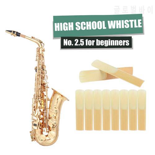 Alto Saxophone Reeds Lightweight Portable Music Strength 2.5 E-flat Sax Instrument Reed Elements for Beginners