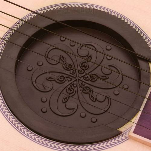 Silicone Acoustic Guitar Soundhole Cover Weak Sound Buffer Plug Guitar Accessory RXBC