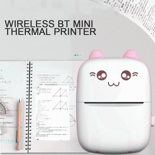 Mini Portable Thermal Printer Bluetooth Inkless Pocket Photo Printer For Note Photo Label Fast Printing Children Gift