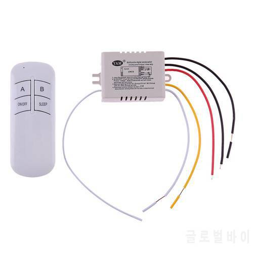 1/2/3 Port Wireless Remote Control Switch ON/OFF 220V Lamp Light Digital Wireless Wall Remote Switch Receiver Transmitter