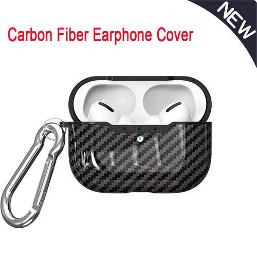 For Airpods Pro Carbon Fiber Earphone Cover Air Pods Case Earpods Accessories Headset Protective Airpods Pro Shockproof Case