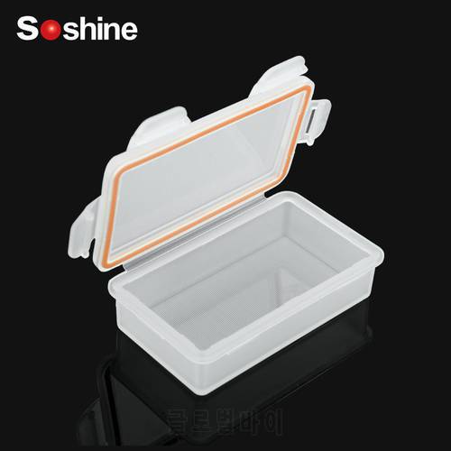 White Hard Plastic Battery Storage Boxes Waterproof 18650 Case Holder Container With Clip For 1x 2x 4x 8x 18650 Batteries