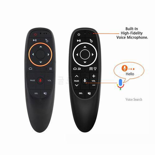 G10S G10 Pro Voice Remote Control 2.4G Wireless Air Mouse Gyro Sensing Game IR Learning for Android TV BOX With USB Receiver