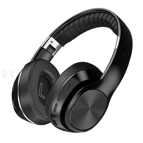 Foldable Headset Wireless Earphones Bluetooth Headphones Support TF Card/FM Radio/AUX With Mic Handfree Music Player