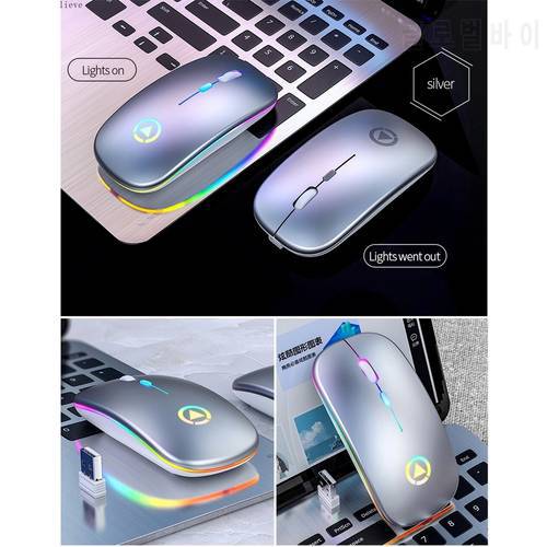 Rechargeable Gaming Mouse Wireless Eergonomic With Backlight For Computer And Office,computer Peripherals Free Standard Logistic
