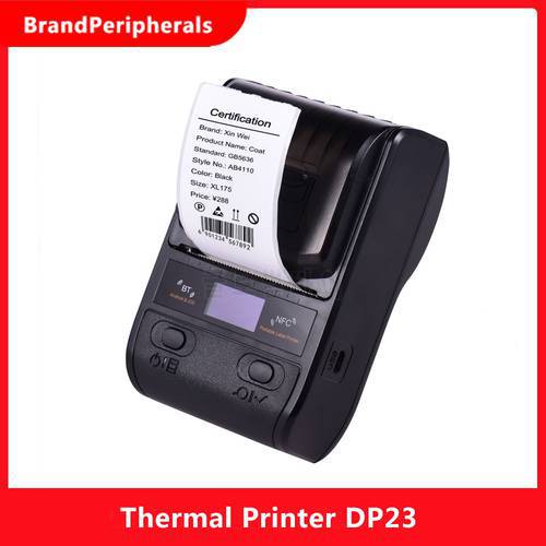 58mm Portable Thermal Printer Wireless Shipping Express Printer for Shipping Package Price Tag Labels USB NFC BT Connection