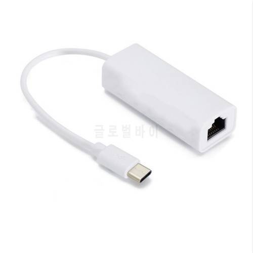 USB Type c Ethernet network card connector 10/100Mbps network card Rj45 connection USB C LAN port suitable for laptop PC