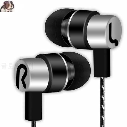 High Quality In-Ear Stereo Headset MP3 Music Headsets Braided Line Subwoofer Universal Plating Earprices Sports Earphone 3.5mm