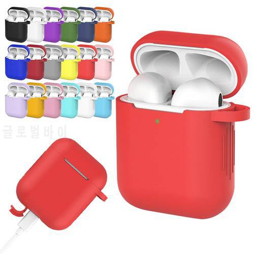 Mini Soft Silicone Cases For Apple Airpods 1/2 Protective Bluetooth Wireless Earphone Cover For Apple Air Pods Charging Box Bags