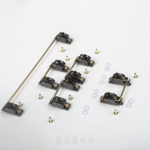 PCB Mounted Screw-in V2 Black Gold Wire Satellite Axis 6.25u 2u For Mechanical Keyboard Modifier Keys