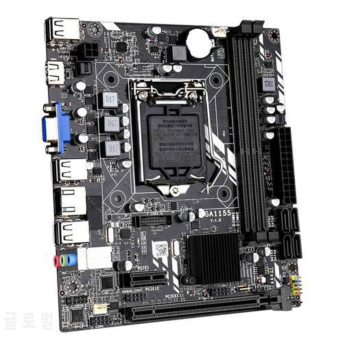 LGA 1155 Motherboard For Intel Core i7 / i5 / i3 / Pentium / Celeron LGA1155 DDR3 M-ATX Intel Refurbished Motherboards H61M